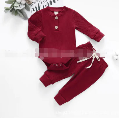 Infant Knitted Clothes Set (various colors)