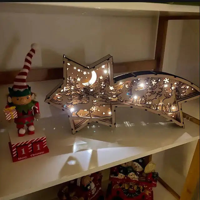 Wooden Wonderlights (multi option) Christmas Ornaments