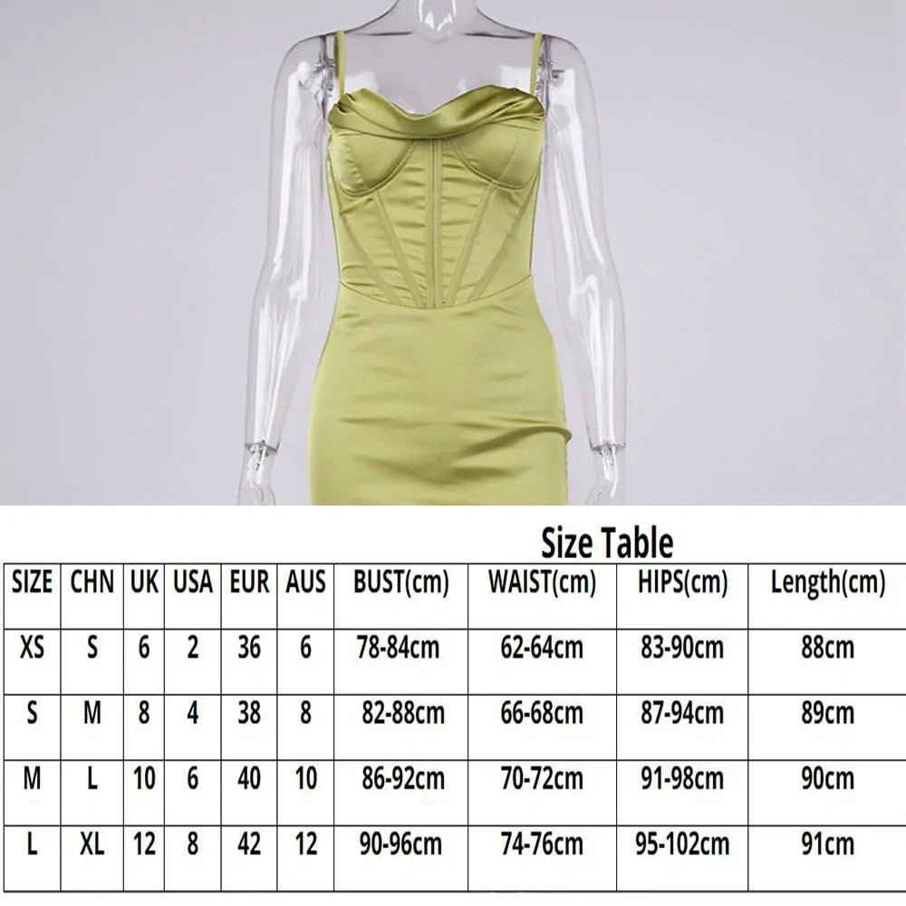 Satin Summer Dress (various colors)