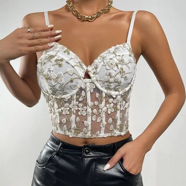 Velvet Fashion Sexy Corset Top (various colors)