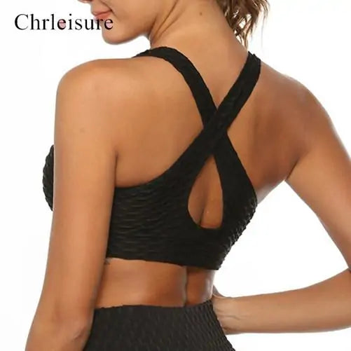 Fitness Deep V-neck Backless Breathable Bra (various colors)
