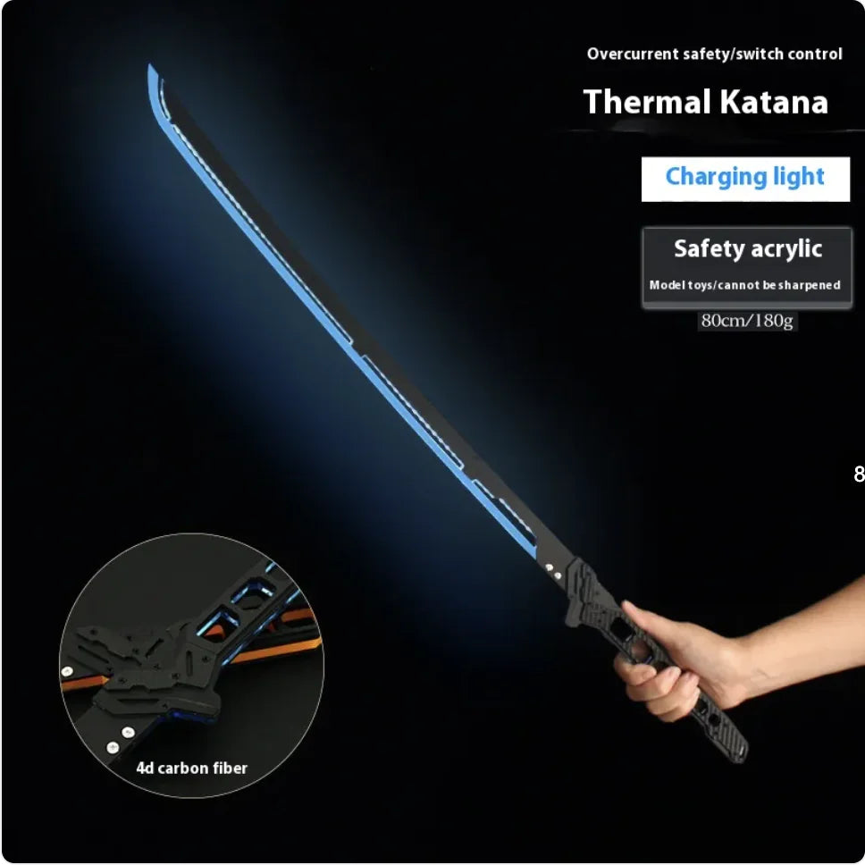 Large Luminous Samurai Sword Toy - Handmade Prop (various colors)