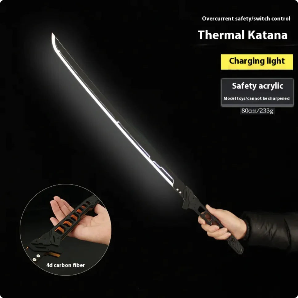 Large Luminous Samurai Sword Toy - Handmade Prop (various colors)