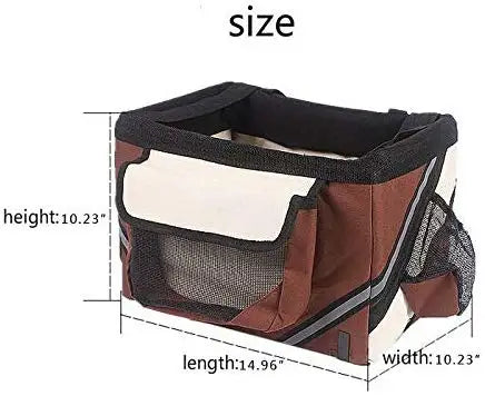 Dog Bicycle Basket Carrier (black or brown)