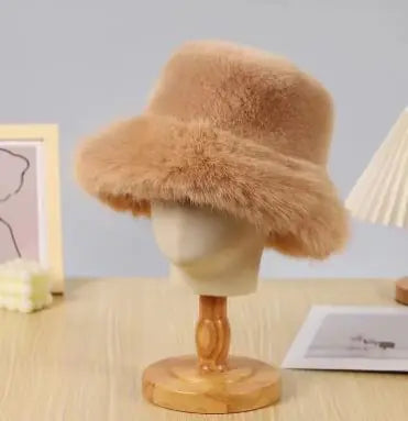 Fur Bucket Hat (various colors)
