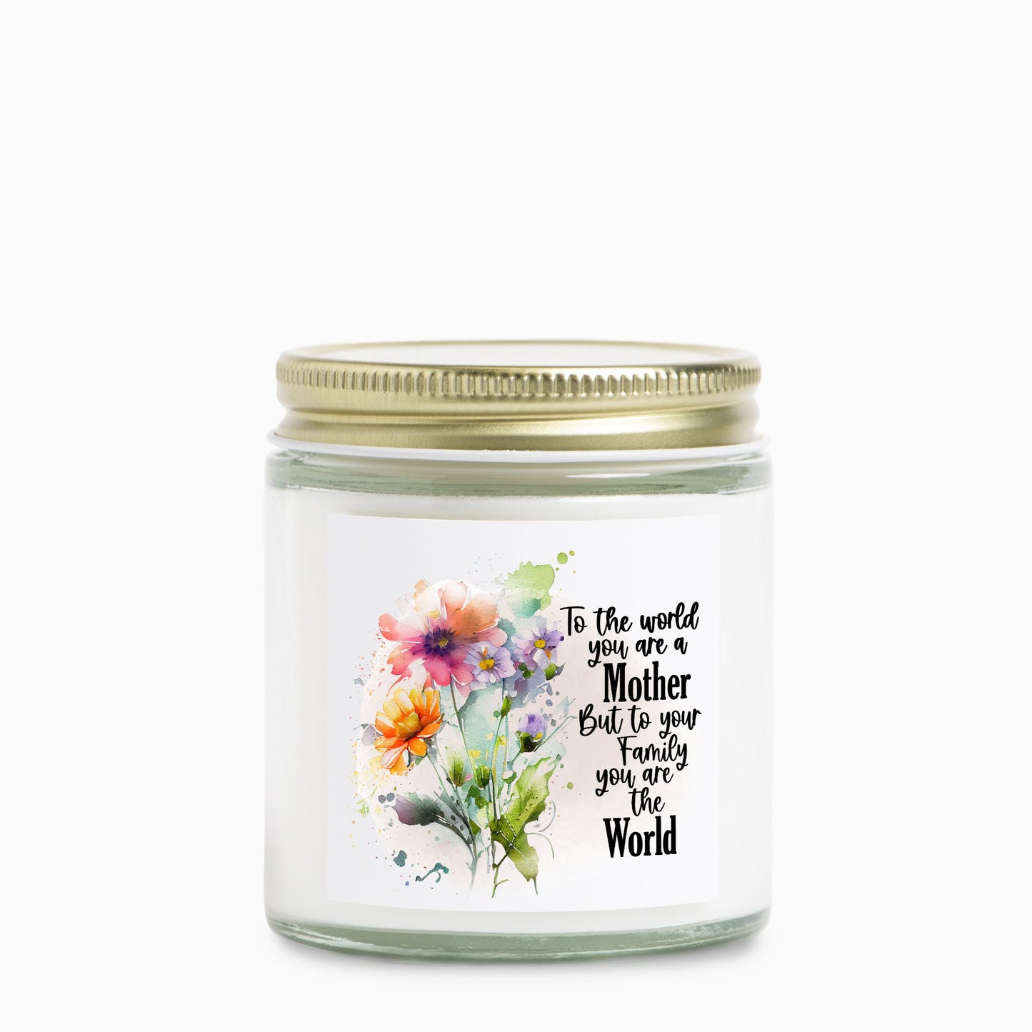 Candle - Mother's Day, Clear Jar 4oz