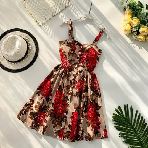 Summer Dress with Bare Shoulders (various styles & colors)