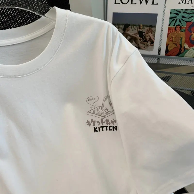 Cat Summer Tee Collection (various colors)