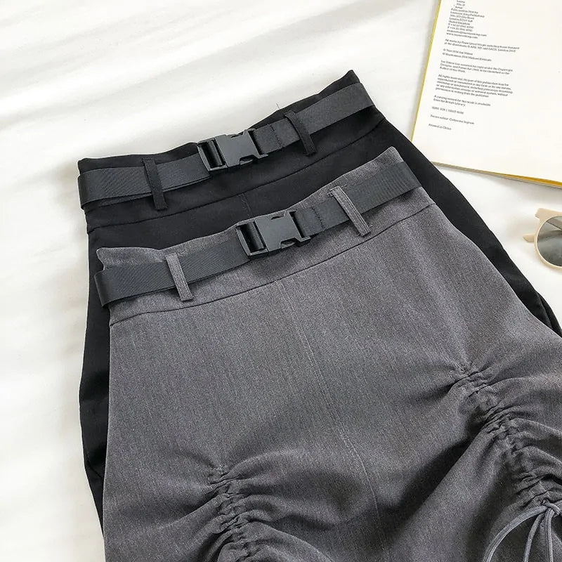 Summer A-Line Skirt (grey & black)