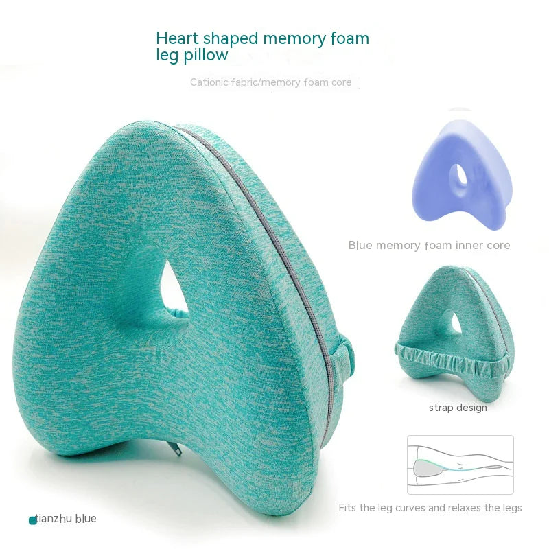 Heart-Shaped Memory Foam Contour Legacy Leg Pillow