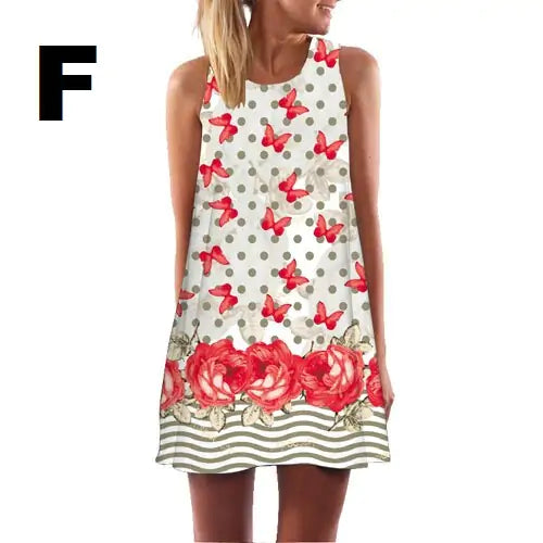 Sleeveless Summer Dress (various styles l