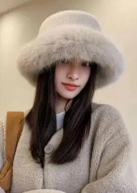 Fur Bucket Hat (various colors)