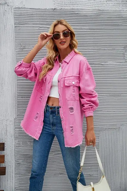 Washed Denim Jacket (various colors)