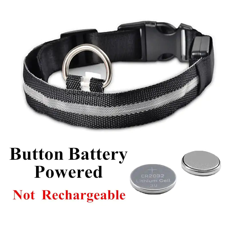 Adjustable Glowing LED Pet Collar