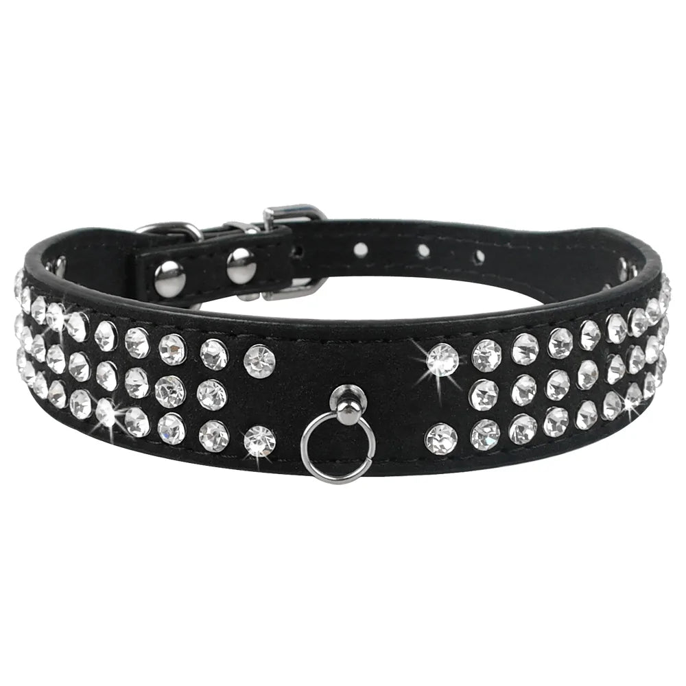 Rhinestone Adjustable Collars (various colors & styles)