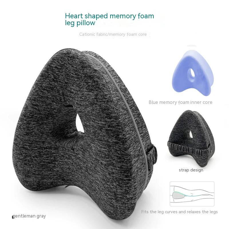 Heart-Shaped Memory Foam Contour Legacy Leg Pillow