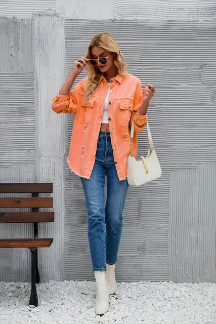 Washed Denim Jacket (various colors)
