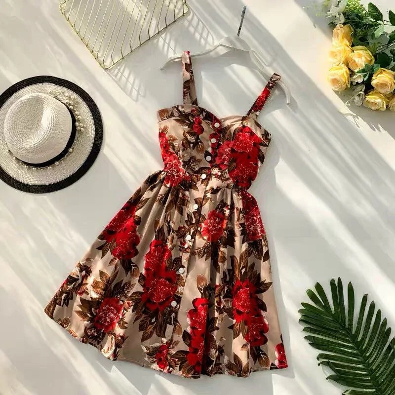 Summer Dress with Bare Shoulders (various styles & colors)