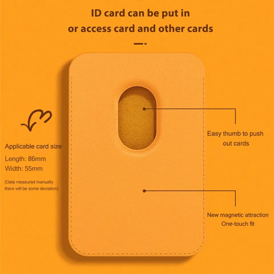 Magsafe Magnetic Leather Card Clip For iPhone 14 Pro Max (various colors)