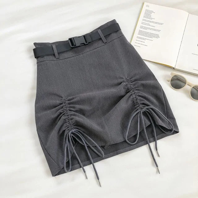 Summer A-Line Skirt (grey & black)