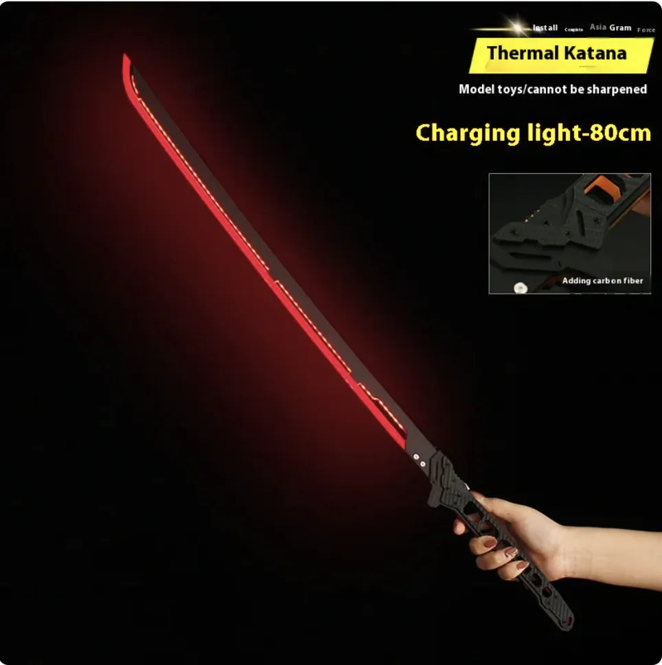 Large Luminous Samurai Sword Toy - Handmade Prop (various colors)
