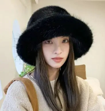 Fur Bucket Hat (various colors)