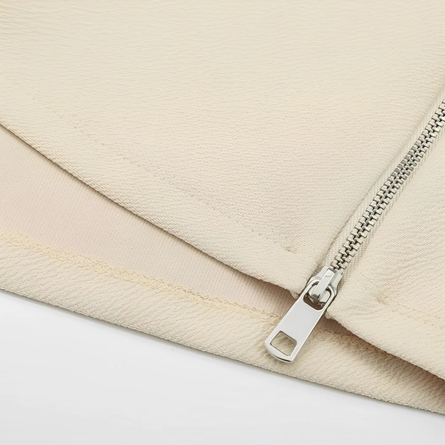 Side Zip-Up Knit Tube Tank Tops (black, white or beige)