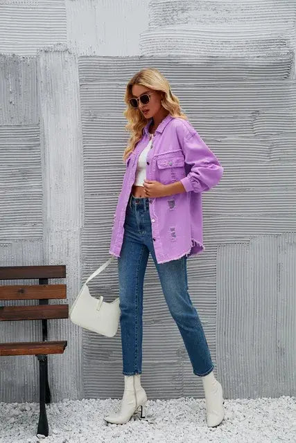 Washed Denim Jacket (various colors)