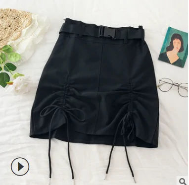Summer A-Line Skirt (grey & black)