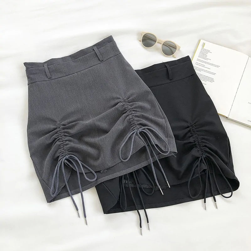 Summer A-Line Skirt (grey & black)