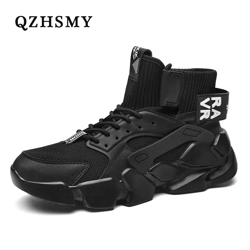 Men's High-top Sneakers - Fashionable Chunky Shoes