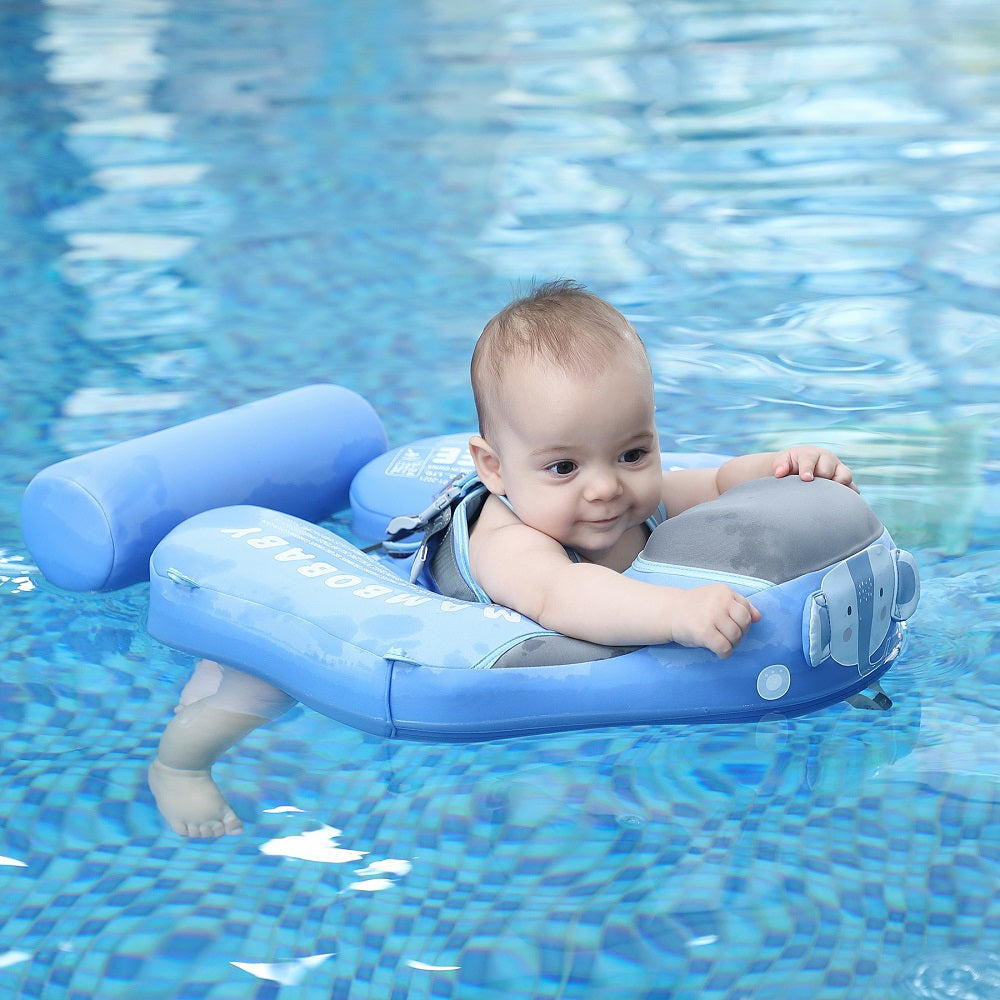 Non-inflatable Baby Float with Sun Canopy