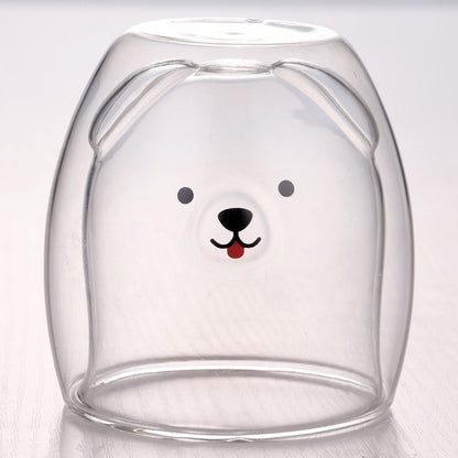 Double-layer Glass Animal Mugs (4 types)