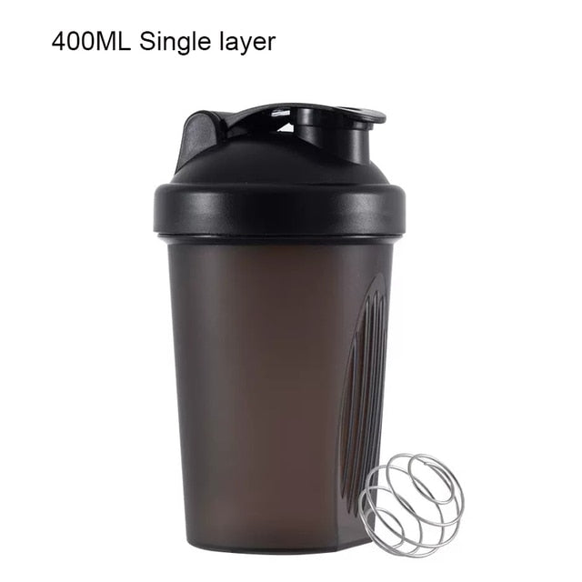 3 Layer Shaker Bottle - Waterproof w/Stainless Steel agitator