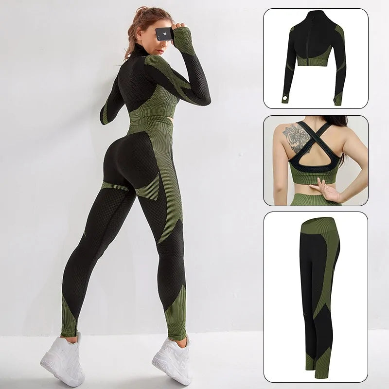 2 or 3 Piece Women's Sportwear Yoga Set (various colors)