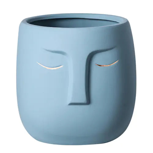 Ceramic Face Living Room Vase (various colors)