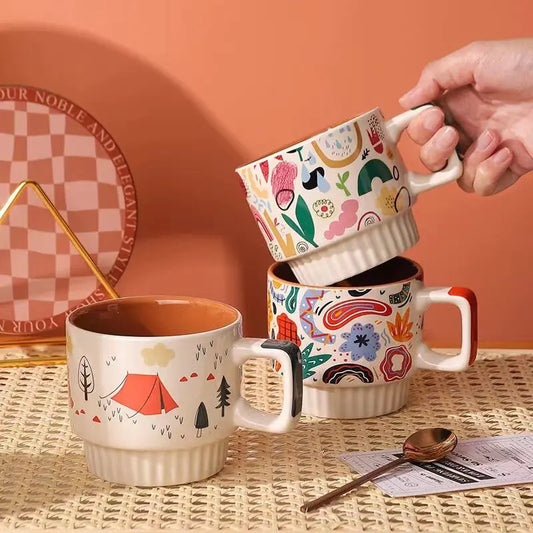 DIY Hand-Painted Ceramic Mug (4 styles)