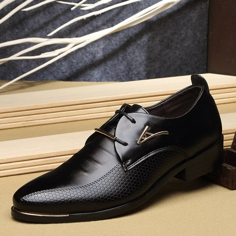 Men's Casual Leather Shoes (brown & black)