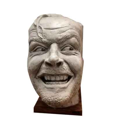 "The Shining" Bookend Sculpture: "Here’s Johnny" Resin Desktop Ornament