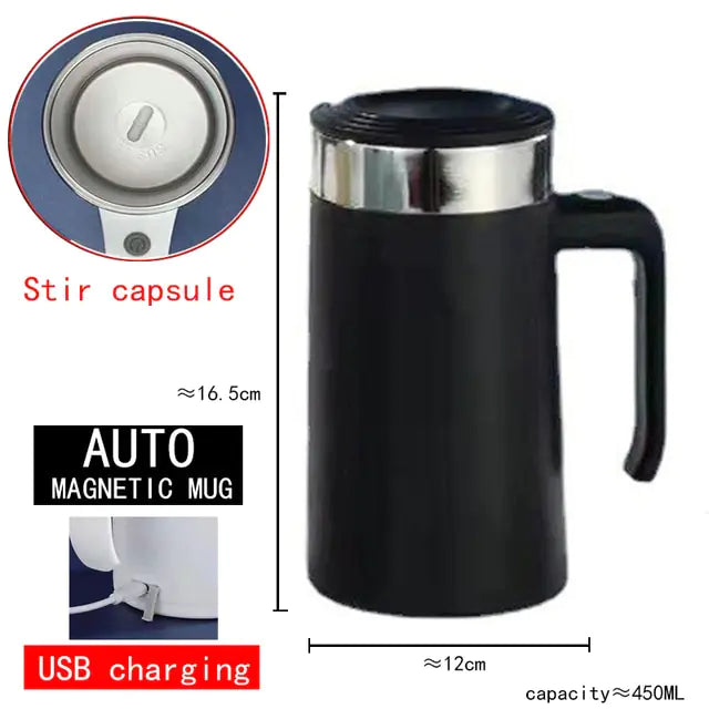 Self Stirring Magnetic Mug (various styles)