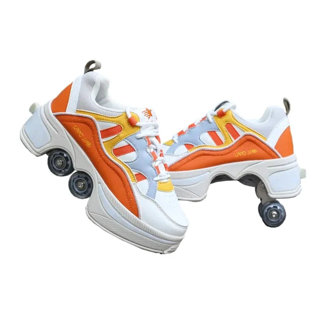 Children's Deformation Roller Shoes 4 Wheels (various colors)