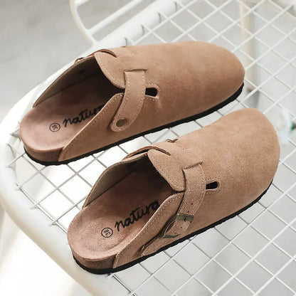 Baotou Women (unisex) Closed Toe Cork Slippers