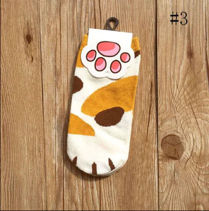 Children's Cartoon Cute Cats Paw Socks