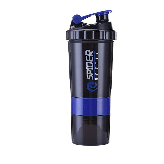 3 Layer Shaker Bottle - Waterproof w/Stainless Steel agitator