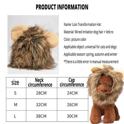 Lion Mane Cat Costume (3 shades)