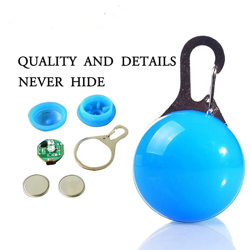 Pet Glowing Night Safety Collar Pendant