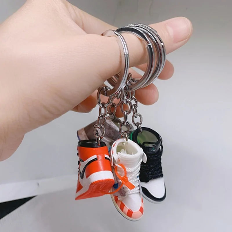 3D Sneaker Shoe Keychains