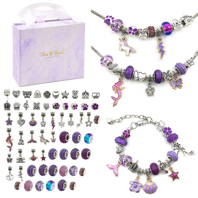 Jewelry Charm Kit with Hundreds of Pieces (various colors & sets)