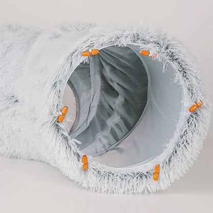 2 In 1 Round Tunnel Cat Bed