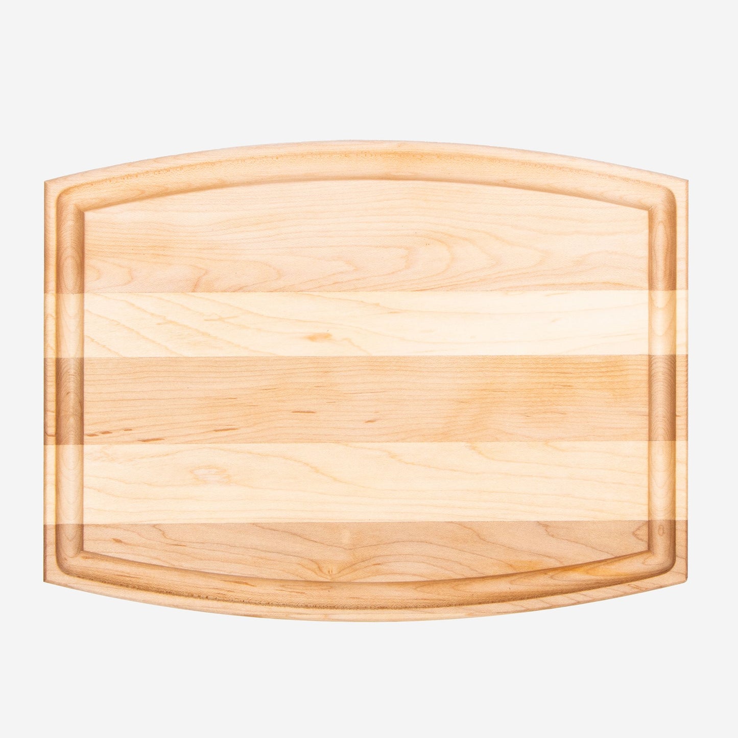 Arched Wood Cutting Board with Groove - 12" x 9"